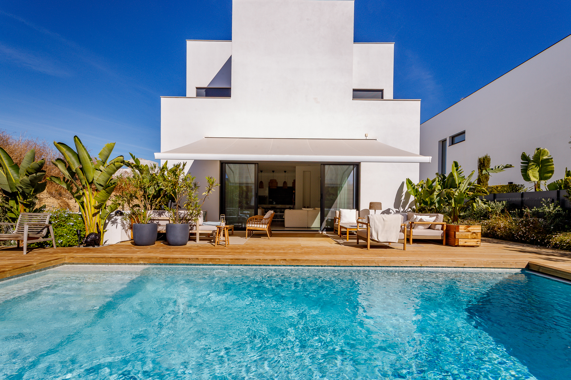 Luxury villa Tavira Algarve heated saltwater pool